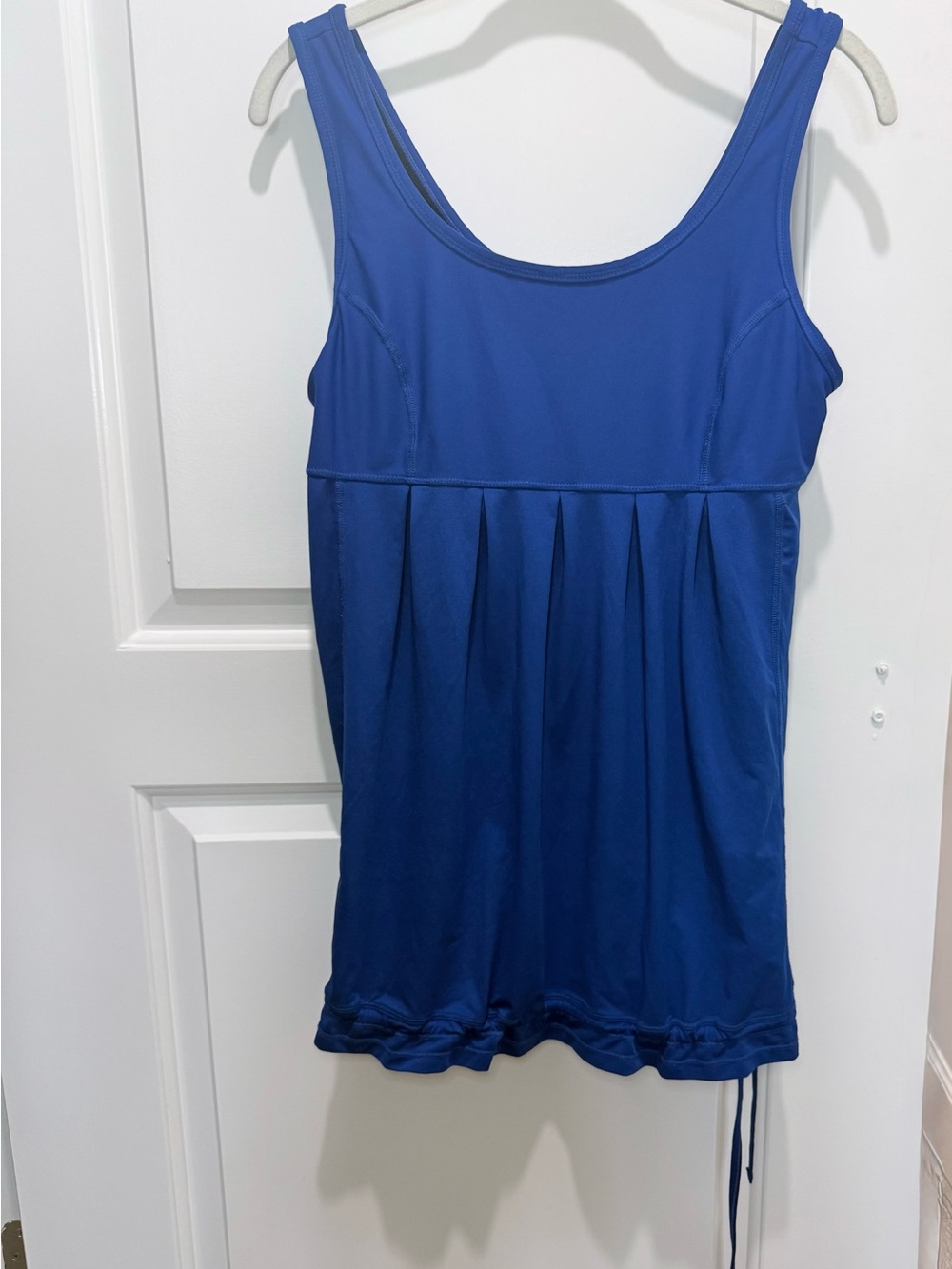 Xersion Royal Blue Pleated Tank Top